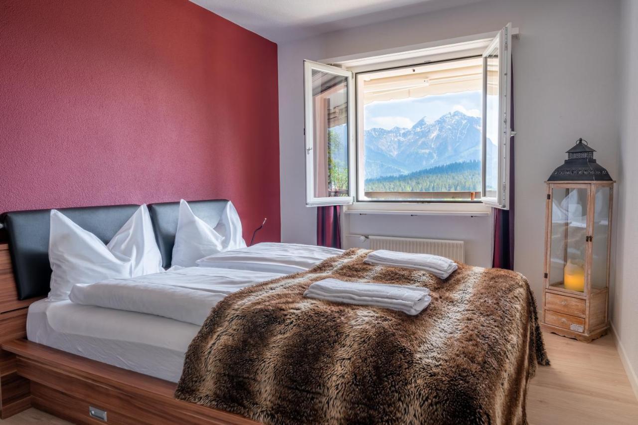 -Panorama-Bergblick- Dampfbad-Dusche Und Aussenbett Apartment Flims Exterior photo