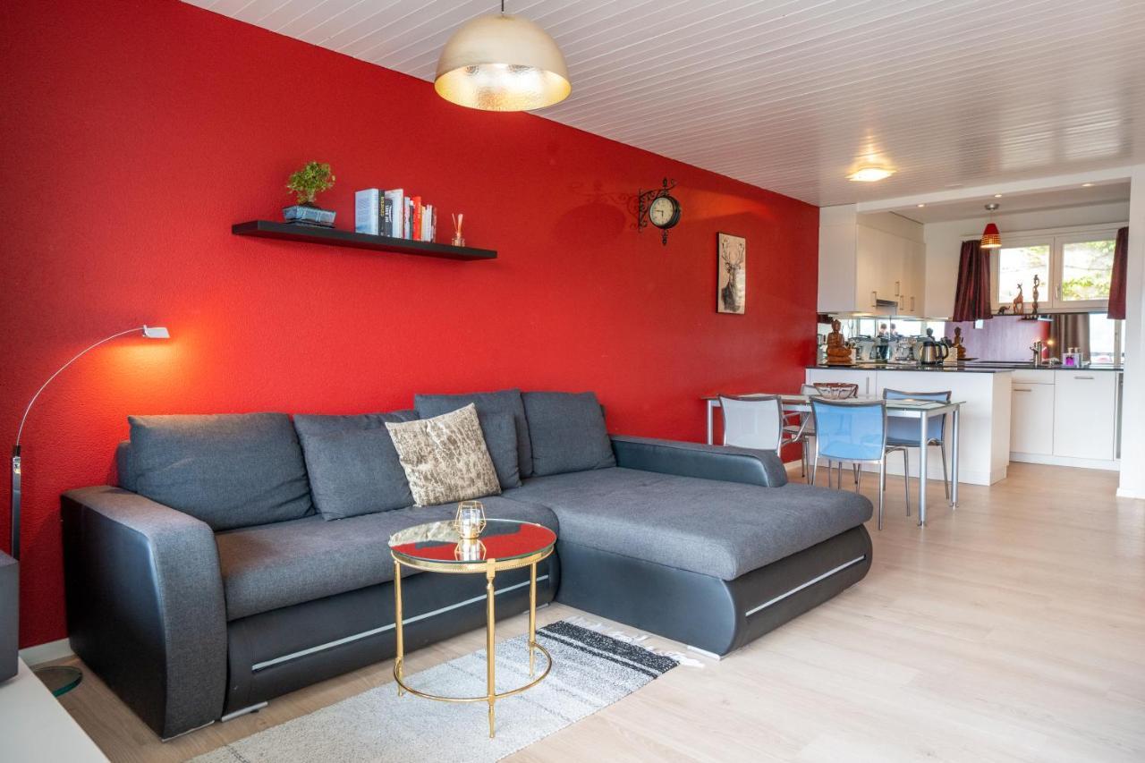 -Panorama-Bergblick- Dampfbad-Dusche Und Aussenbett Apartment Flims Exterior photo