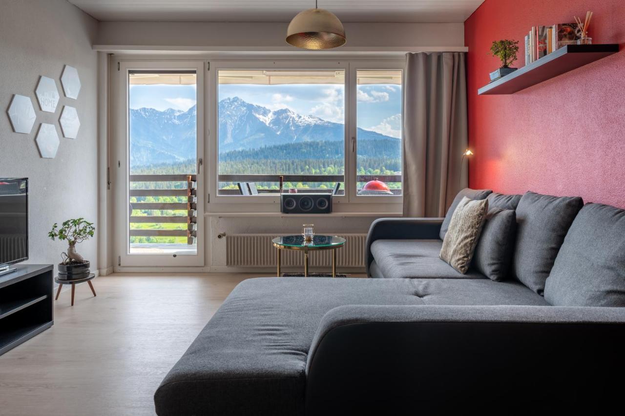 -Panorama-Bergblick- Dampfbad-Dusche Und Aussenbett Apartment Flims Exterior photo