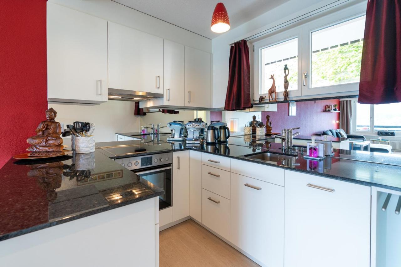 -Panorama-Bergblick- Dampfbad-Dusche Und Aussenbett Apartment Flims Exterior photo